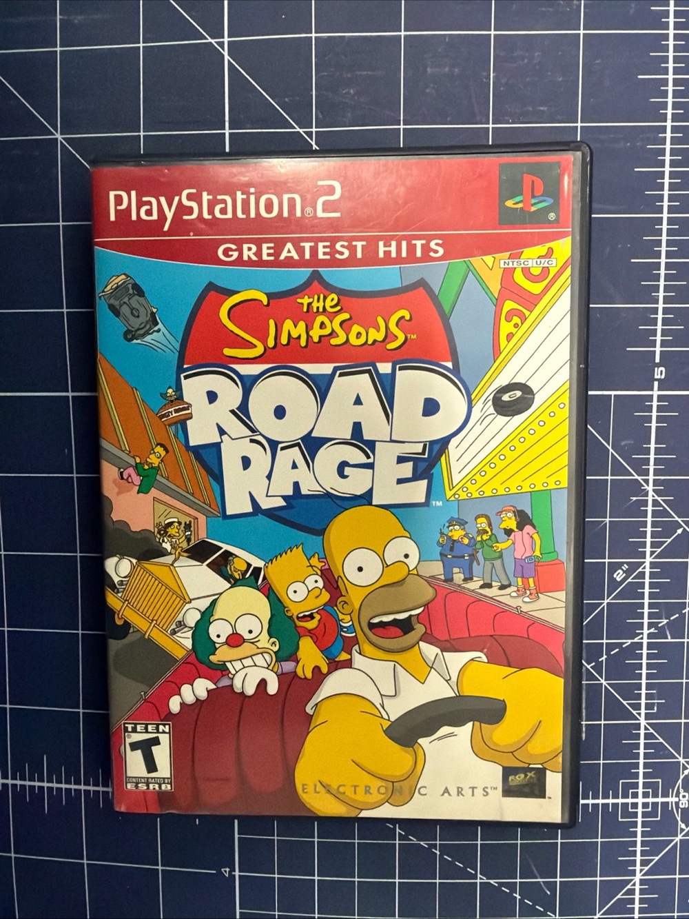 Sony The Simpsons: Road Rage - Blue & Red Cover (Greatest Hits) No Manual